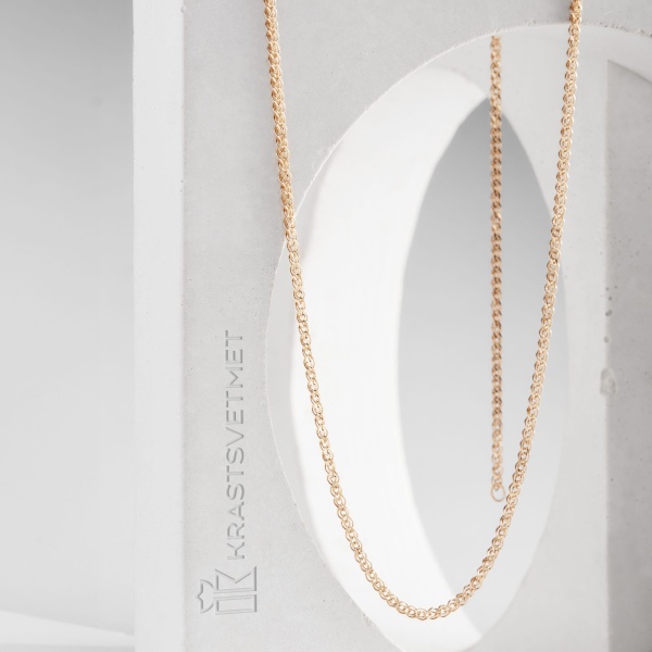 Цепь из желтого золота 585, плетение «Нонна»